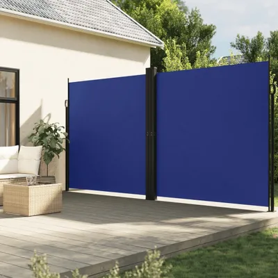 Immagine prodotto di Maison Exclusive - Tenda da sole laterale estensibile, blu, 200x1200 cm
