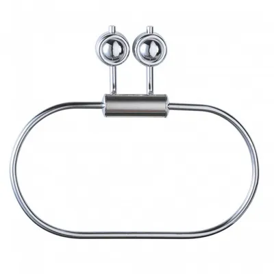 Produktbild von Handtuchhalter ovaler Ring ATLANTIK Stahl verchromt glänzend