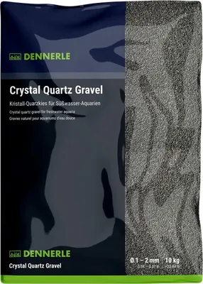 Produktbild von Dennerle Kristall-Quarzkies diamantschwarz, 10 kg