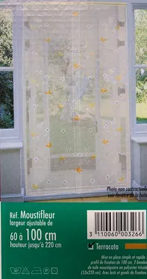 Image de Rideau de porte plastique Terra 60-100 x 220cm