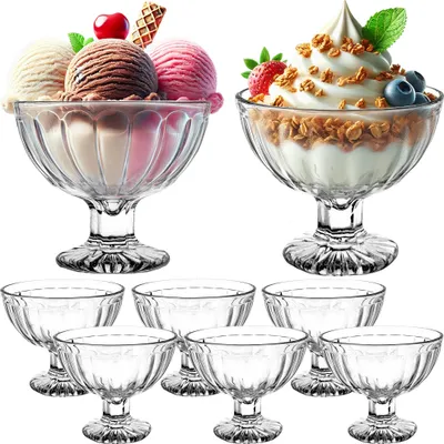 Produktbild von Eisbecher 6 Stück SET Eisschalen Dessertschale Eisgläser Dessertgläser 200 ml