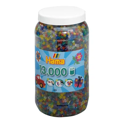 Immagine prodotto di Hama - perline da stiro in vaso miscela trasparente (053), 13.000pz.