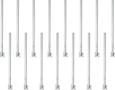 Immagine prodotto di Set di 15 montanti universali, saldati direttamente alla piastra, da avvitare, lunghezza 1150 mm, montanti 30 x 30 mm