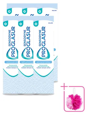 Obrázek produktu pro 6 x zubní pasta Sensodyne Proglasur Gentle Whitening - 75 ml - balení s 6 kusy