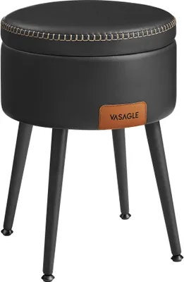 Produktbild von Songmics Sitzhocker mit Stauraum, tintenschwarz