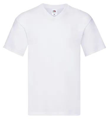 Immagine prodotto di Fruit of the Loom - Maglietta "Original" con scollo a V da uomo FK3307 (XL) (bianca)