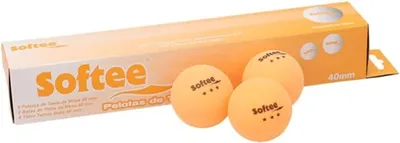 Produktbild von Softee Table Tennis 40 Mm Tischtennisbälle Orange 6 Balls Orange 6 Balls