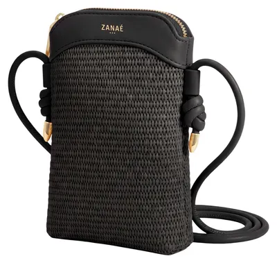Produktbild von Zanaé, Handytasche zum Umhängen bis 6.7 Zoll Lederoptik Dune, Schwarz
