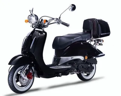 Produktbild von Motorroller Strada mit Top Case 125 ccm 85 km/h, Euro 5, schwarz, Sitzbank schwarz, GT Union