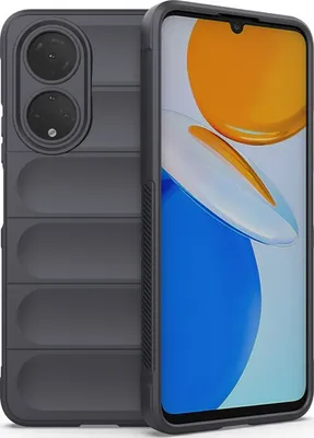 Produktbild von Mobigear Bumpy  HONOR X7 Hülle Flexibles TPU Backcover - Charcoal