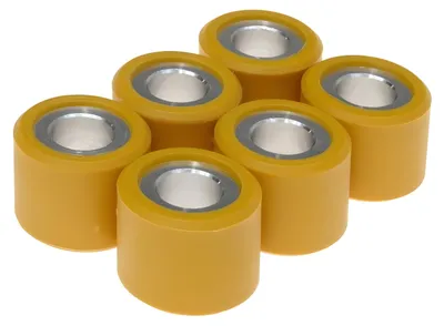 Zdjęcie produktu dla Zestaw ciężarków do variatora Polini, 6 rolek, wymiary 20 x 17 mm, waga 11,8 g