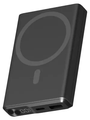 Obrázok produktu pre Ksix BPB10000MAG01N, 10000 mAh, Lítium polymér (lipo), Quick Charge 3.0, Bezdrôtové nabíjanie, 22,5 W, Čierna