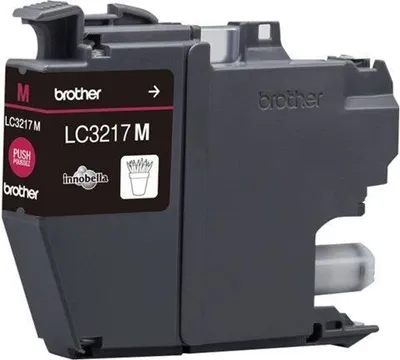Produktbild von Tintenpatrone, BROTHER LC-3217M, Magenta, bis zu 550 Seiten