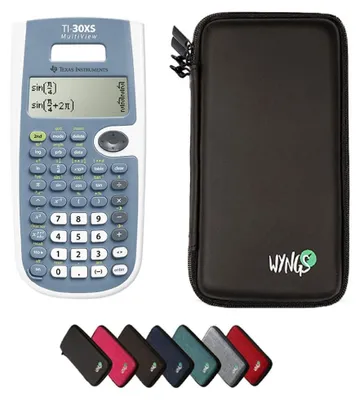 Produktbild von TI-30XS MultiView inkl. WYNGS Schutztasche Schwarz - Wissenschaftlicher Taschenrechner - Basic Set