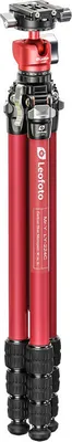 Produktbild von Leofoto Carbon-Dreibeinstativ LY-224C Mr.Y + Ballhead LH-25 R Red