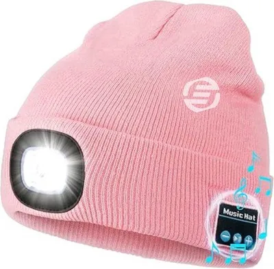 Obrázok produktu pre Bluetooth slúchadlá v čiapke, dobíjateľné, hudba