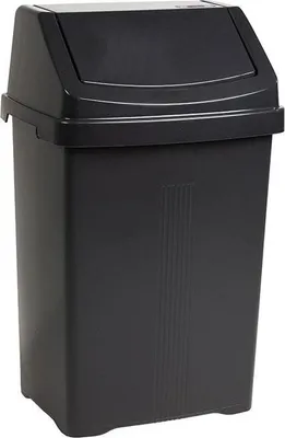 Produktbild von Casa 50L Swing Bin Mitternacht Schwarz WI2298 (One Size) (One Colour)