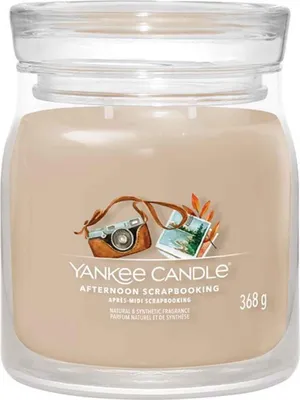 Obrázok produktu pre Yankee Candle 1759609E, Kolo, Béžová, Jantár, Jablko, Bergamot, CEDAR, Eukalyptus, Zázvor, Koža, Citrón, Pižmo, Muškátový orech, Pačuli, 50 h, 1 kusov