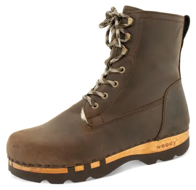Productafbeelding van Woody heren clog laars, kleur: caffe, maat 44