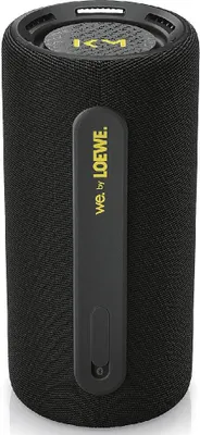 Produktbild von Loewe We. HEAR pro black, Bluetooth Lautsprecher, Kooperation mit Kylian Mbappé, 100 W, Wasserresistent IPX6, Tragbar,  24h Akku, Powerbank, 100W