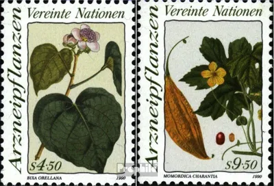 Produktbild von Briefmarken UNO - Wien 1990 Mi 102-103 (kompl.Ausg.) postfrisch Arzneipflanzen