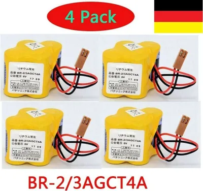 Obrázek produktu pro 4 BR-2/3AGCT4A 6V 4400mAh PLC baterie pro CNC stroje Fanuc A98L-0031-0025