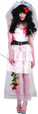Zdjęcie produktu dla Kostium panny młodej zombie damski Halloween M / L