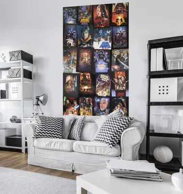 Produktbild von Komar Digitaldruck Vlies Panel "Star Wars Posters Collage" 120 x 200 cm, bunt, VD-048