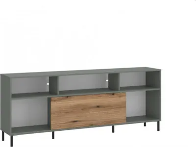 Image de Meuble TV Pozzi 180x73x40 cm meuble pour salon gris