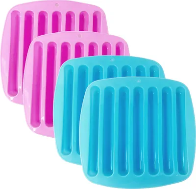 Produktbild von 4x 7er Silikon Stabeisform Eiswürfel Eisstab Stabeis Eisstäbe Eiswürfelform