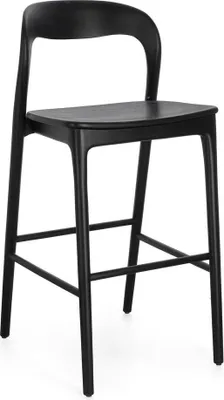 Produktbild von Barhocker Miley 48 x 51,5 x 102 cm Teakholz Schwarz