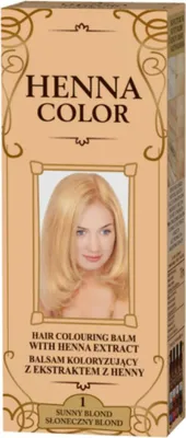 Produktbild von "Henna Color" Färbebalsam mit Henna-Extrakt №1 Sonnenblond  75 ml.
