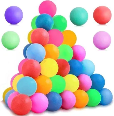 Produktbild von Tischtennisbälle für Erwachsene - 60 Stück - Farben, Multifunktional