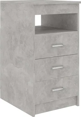 Obrázok produktu pre vidaXL Príborník so zásuvkami betónová sivá 40x50x76 cm odvodený výrobok z dreva