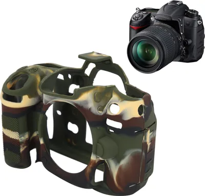 Obrázok produktu pre Silikónové ochranné puzdro na fotoaparát, vhodné pre Nikon D7000, príslušenstvo, maskovanie