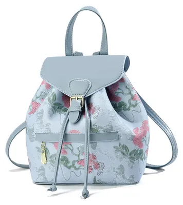 Obrázek produktu pro NICOLE & DORIS, malý batoh pro ženy, květinový design, elegantní městský batůžek