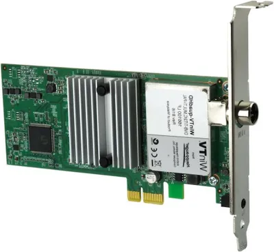 Productafbeelding van TV Tuner Kaart - Digitale Ontvanger - Meerdere Zenders Opnemen - Vier Onafhankelijke Tuners - PCI Express - Zwart
