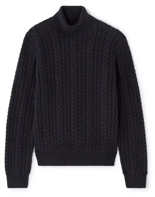 Produktbild von Celio Herren Pullover Mevicks Rollkragen Zopfstrickmuster XL