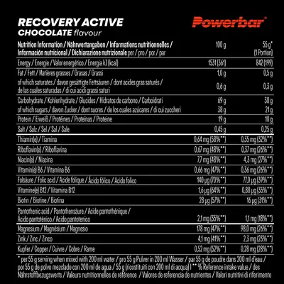 Produktbild von PowerBar Recovery Drink (1210g Dose) Schoko