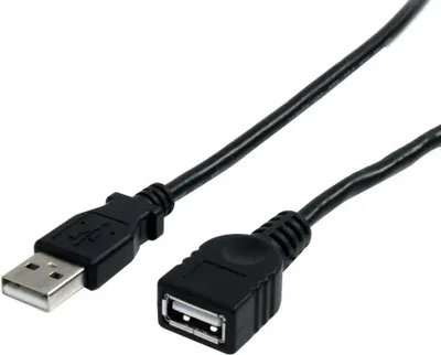 Produktbild von StarTech.com USB 2.0 Verlängerung 90cm - USB-A Verlängerungskabel Stecker auf Buchse - Schwarz - USB-Verlängerungskabel - USB (M) zu USB (W) - USB 2.0 - 91 cm - Schwarz - für P/N: 35FCREADBK3, ICUSB2321F, ICUSB232V2, LTUB1MBK, MSDREADU2OTG, ST4300USB3EU, U
