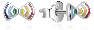 Produktbild von Playful silver earrings Bows AGUP2297