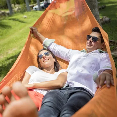 Obrázek produktu pro MacaMex Mexická síťová houpací síť Matrimonial PLUS oranžová houpací síť