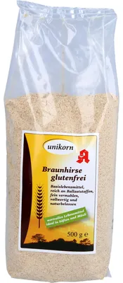 Produktbild von unikorn Braunhirse glutenfrei, wildform, 500 g Pulver
