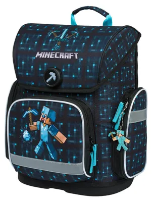 Obrázok produktu pre BAAGL Školská aktovka Ergo Minecraft Blue Axe