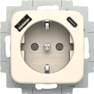 Obrázek produktu pro BUSCH JAEGER SCHUKO Steckdose USB-A+C 20 EUCB2USBAC-212 (2CKA002011A6295)