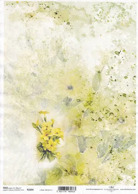 Produktbild von ITD Reispapier Decoupage Bastelpapier Serviettentechnik-R2204 Frühlingsblumen