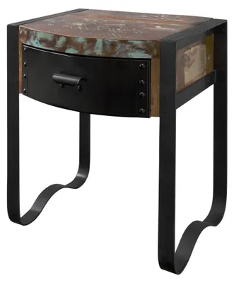 Produktbild von MASSIVMOEBEL24.DE Nachttisch Altholz 50x40x60 mehrfarbig lackiert INDUSTRIAL #11