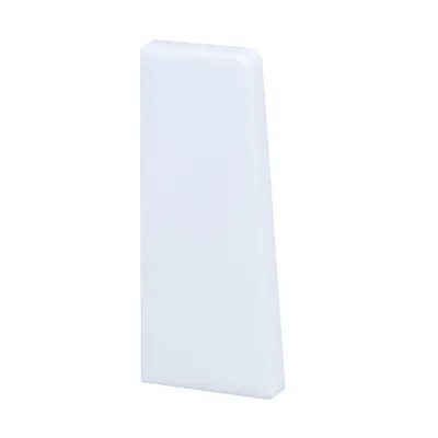 Produktbild von Endkappe Links Sockelleisten Zubehör 15 x 50 mm Weiß zum Clipsen Kunststoff Endstück Links by PROVISTON