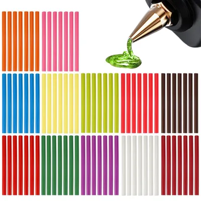 Obrázek produktu pro Lepicí tyčinky do tavné pistole - 7 mm x 100 mm - 84 kusů - Barevné