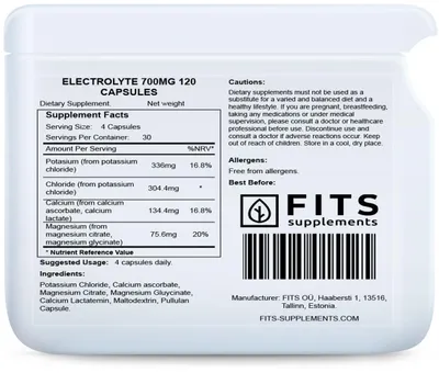 Obrázek produktu pro Elektrolyt 700 mg, 120 tobolek
